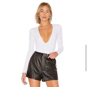 ALIX NYC Irving Bodysuit in White Large New
